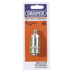 Draper 37834 1/4" Male Thread Pcl Tapered Airflow Coupling