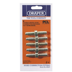 Draper 25847 5/16 Pcl Double Ended Air Hose Connector Pack of 5