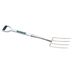 Draper Expert 56632 Extra Long Stainless Steel Soft Grip Garden Fork