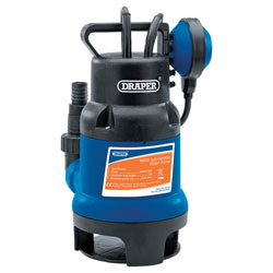 Draper 76334 125l/min (max.) 400W Submersible Dirty Water Pump with Float Switch