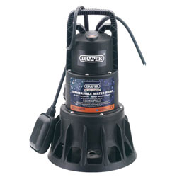 Draper 69690 320l/min 1000W 230V Submersible Dirty Water Pump w Float Switch