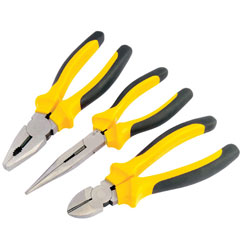 Draper 12522 DIY Series 190mm 3 Piece Heavy Duty Soft Grip Pliers Set