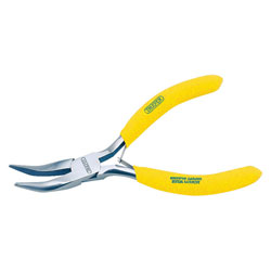 Draper Redline 68308 125mm Bent Nose Mini Pliers with PVC Dipped Handles