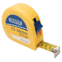 Draper DIY Series 7.5m/25ft Metric/imperial Measuring Tape