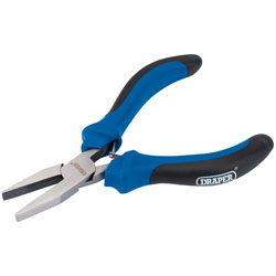 Draper 12536 115mm Soft Grip Flat Nose Mini Pliers