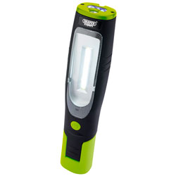 Draper Expert 80965 4W COB LED & UV Rechargeable Magnetic Inspection Lamp Green