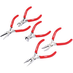 Draper Redline 68311 5 Piece Mini Pliers Set with PVC Dipped Handles ...