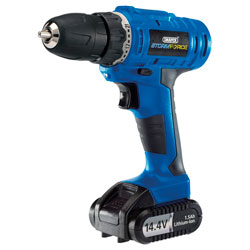 Draper 14598 Storm Force Cordless Rotary Drill with Li-ion Battery 14.4V