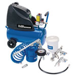 Draper 25936 Oil Free 24L Comp.+ 5pc Air Kit