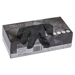 Draper 31035 Black Nitrile Gloves - Size Large (Box of 100)