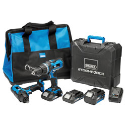 Draper 40448 Storm Force® 20V Cordless Impact Kit (7 Piece)