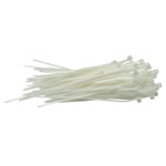 Draper 70390 White Cable Ties 2.5 x 100mm - 100pc