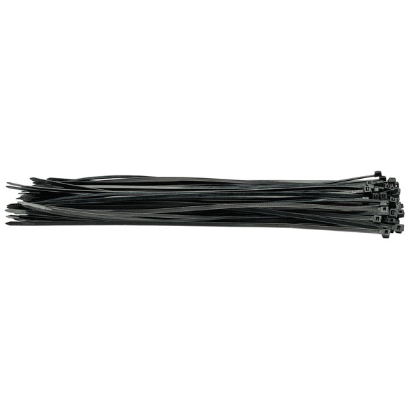 Draper 70400 Black Cable Ties 4.8 x 400mm - 100pc