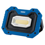 Draper 87836 5W COB LED Work Light - 500 Lm (Blue, 4 x AA Batteries Supplied)