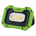 Draper 87919 5W COB LED Work Light - 500 Lm (Green, 4x AA Batteries Supplied)