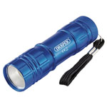 Draper 90103 COB LED Aluminium Hand Torch ( 3 x AAA Batteries Supplied)