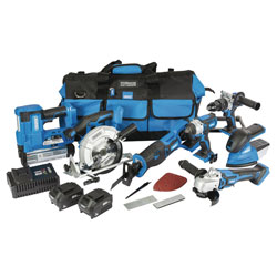 Draper 90473 D20 20V Jumbo Kit 7 Pc (1x 3Ah Bat, 1x 5Ah Bat, Charger & Tool Bag)