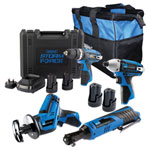 Draper Expert 91032 Storm Force ® 10.8V DRILL 4 Pack + 4 Batt.
