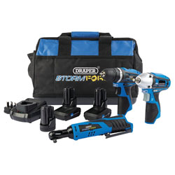 Draper 93521 Storm Force® 10.8V Power Interchange Drill Driver Kit