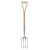 Draper 99011 Heritage Stainless Steel Border Fork with Ash Handle