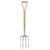 Draper 99013 Heritage Stainless Steel Digging Fork with Ash Handle