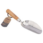 Draper 99024 Heritage Stainless Steel Hand Potting Scoop with Ash Handle