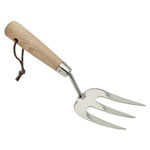 Draper 99025 Heritage Stainless Steel Hand Weeding Fork with Ash Handle
