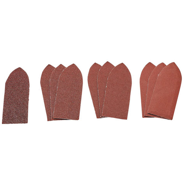 Draper 99259 Assorted Pack of Ten Hook & Loop Alu Oxide Sanding Sh...
