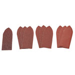 Draper 99259 Assorted Pack of Ten Hook & Loop Alu Oxide Sanding Sheets (32x92mm)