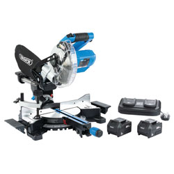 Draper 99765 D20 20V Brushless Sliding Compound Mitre Saw (185mm)