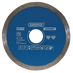 Draper 99778 Continuous Diamond Blade (110mm)