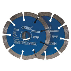 Draper 99794 Segmented Diamond Blade Twin Pack (115mm)