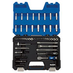 Draper Expert 16448 1/4 Sq. Dr. MM/AF Combined Socket Set (75 Piece)
