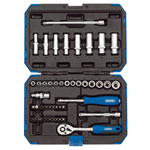 Draper 16355 1/4" Sq. Dr. Metric Socket Set (47 Piece)