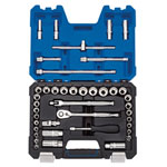 Draper Expert 16465 3/8 Sq. Dr. Combined MM/AF Socket Set (41 Piece)