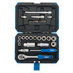 Draper 89558 3/8 Sq. Dr. Metric Socket Set (34 Piece)