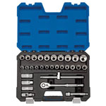 Draper Expert 16466 1/2 Sq. Dr. Metric Socket Set (30 Piece)