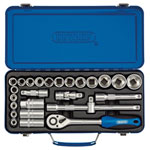 Draper 16368 1/2 Sq. Dr. Metric Socket Set (26 Piece)