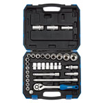 Draper 16363 1/2 Sq. Dr. Combined MM/AF Socket Set (33 Piece)