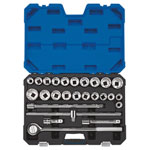 Draper Expert 16484 3/4 Sq. Dr. Combined MM/AF Socket Set (26 Piece)