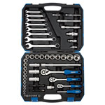 Draper 16364 1/4, 3/8 and 1/2 Sq. Dr. Metric Tool Kit (75 Piece)