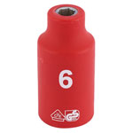 Draper Expert 31494 3/8 Sq. Dr. Fully Insulated VDE Socket (6mm)