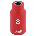 Draper Expert 31515 3/8" Sq. Dr. Fully Insulated VDE Socket (8mm)