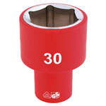 Draper Expert 32000 1/2" Sq. Dr. Fully Insulated VDE Socket (30mm)