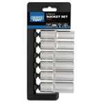 Draper Expert 50424 1/2 Sq. Dr. Metric Deep Socket Set (6 Piece)