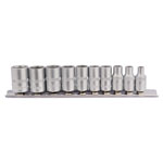 Draper 16398 1/4 Sq. Dr. Metric socket on Metal Rail (10 Piece)