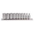 Draper 16398 1/4 Sq. Dr. Metric socket on Metal Rail (10 Piece)