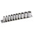 Draper 16398 1/4 Sq. Dr. Metric socket on Metal Rail (10 Piece)