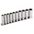 Draper 16401 3/8 Sq. Dr. Deep Socket Set on Metal Rail (10 Piece)