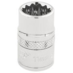 Draper Expert 32771 3/8" Sq. Dr. Hi-Torq® 12 Point Socket (11mm)